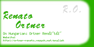 renato ortner business card